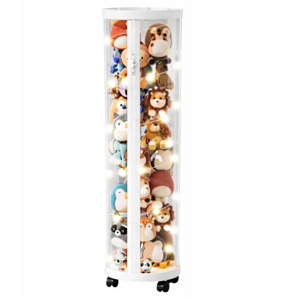 BOOKCASE organizer tube FOR TOYS stuffed animals container stand on wheels large Manufacturer code REG7282