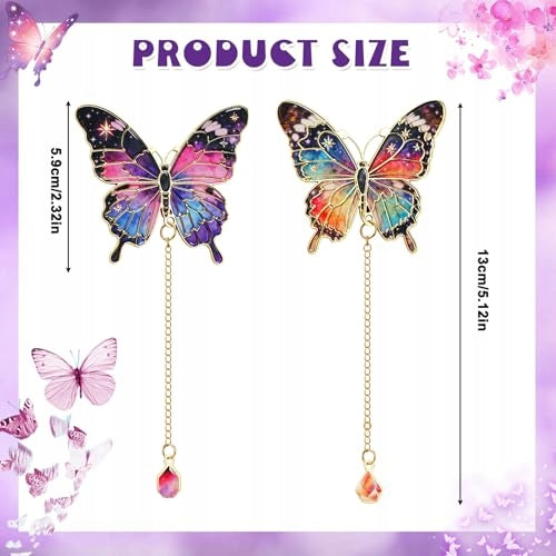 BOOKMARK BUTTERFLY METAL VINTAGE AESTHETIC FOR READERS 4 PCS Manufacturer code Bez marki