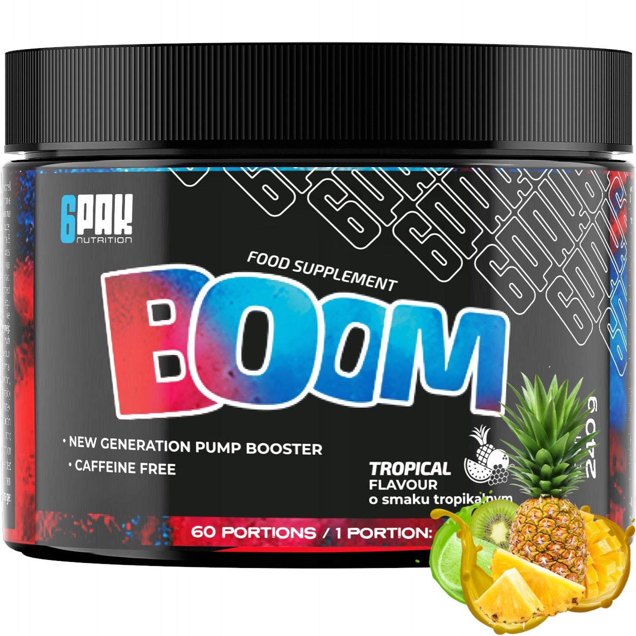 BOOM Strong Pre-Workout MEGA MUSCLE PUMP AAKG L-Citrulline Arginine