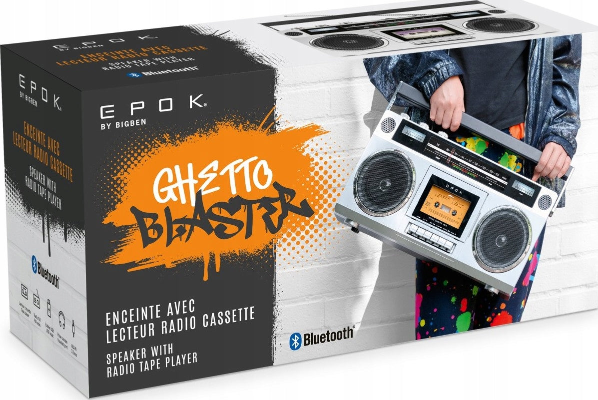 BOOMBOX Ghetto Blaster Retro with cassette recorder - BigBen Manufacturer code BTBLASTER