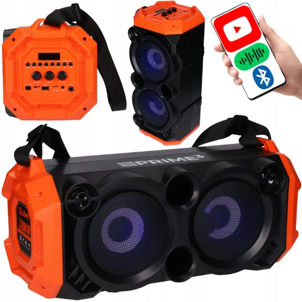 BOOMBOX PRIME3 SLAM APS31 PORTABLE KARAOKE SPEAKER Bluetooth FM USB SD AUX
