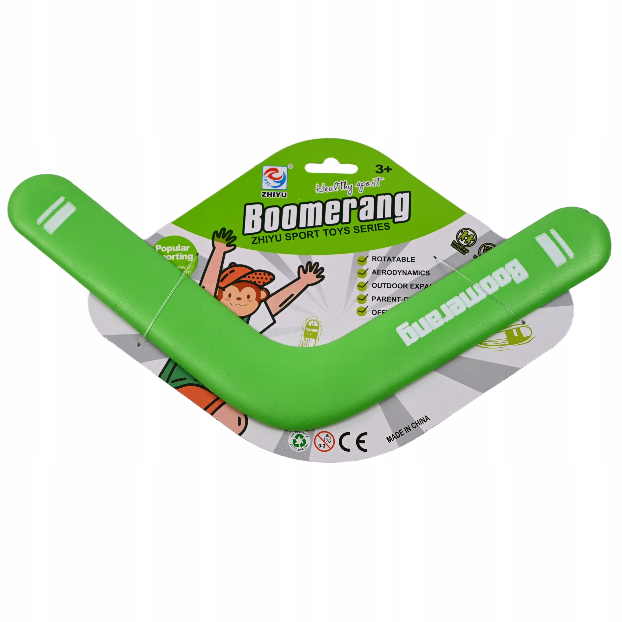 BOOMERANG LARGE THROWING DISC FLYING BOOMERANG SOFT SAFE Brand Midex