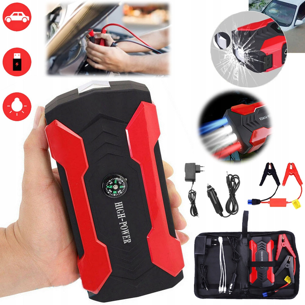 BOOSTER 28000MAH 800A CAR STARTER, EMERGENCY LED LIGHT