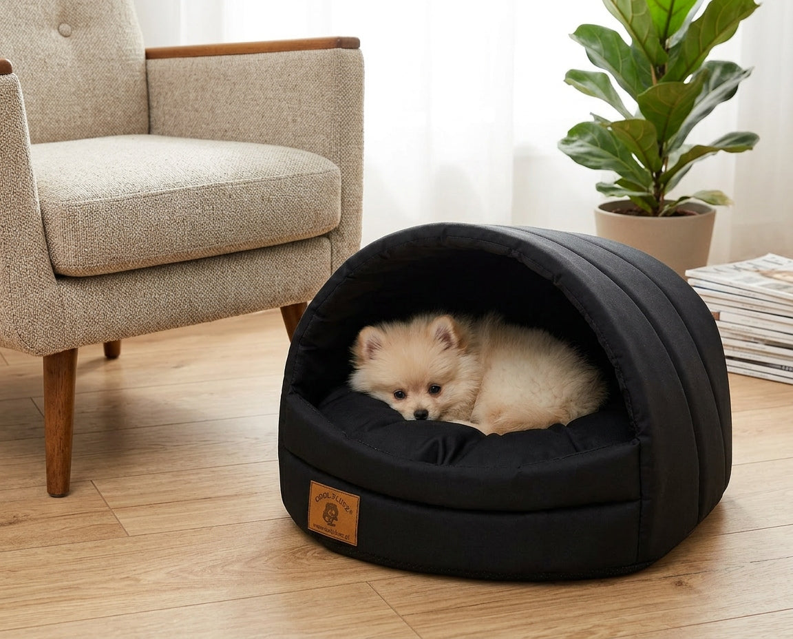 BOOTH COTTAGE CAT DOG BED ! YORK SHIH - TZU 3 BLACK Length 45 cm