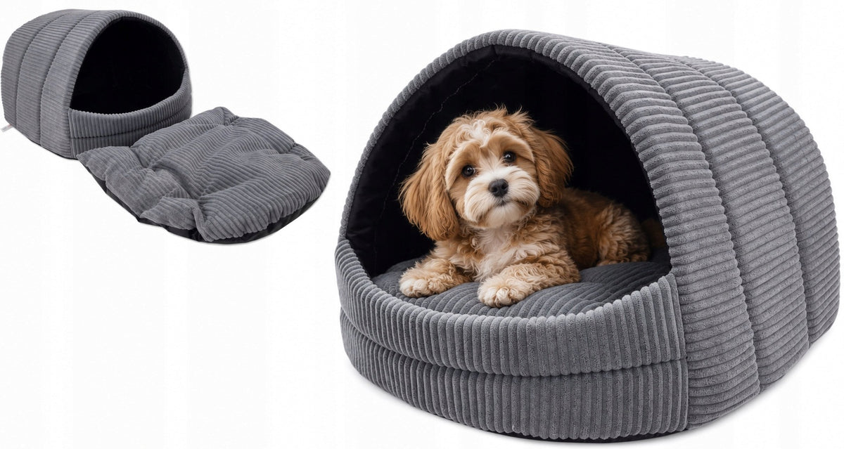 BOOTH house cat dog mink bed graphite bedding pillow
