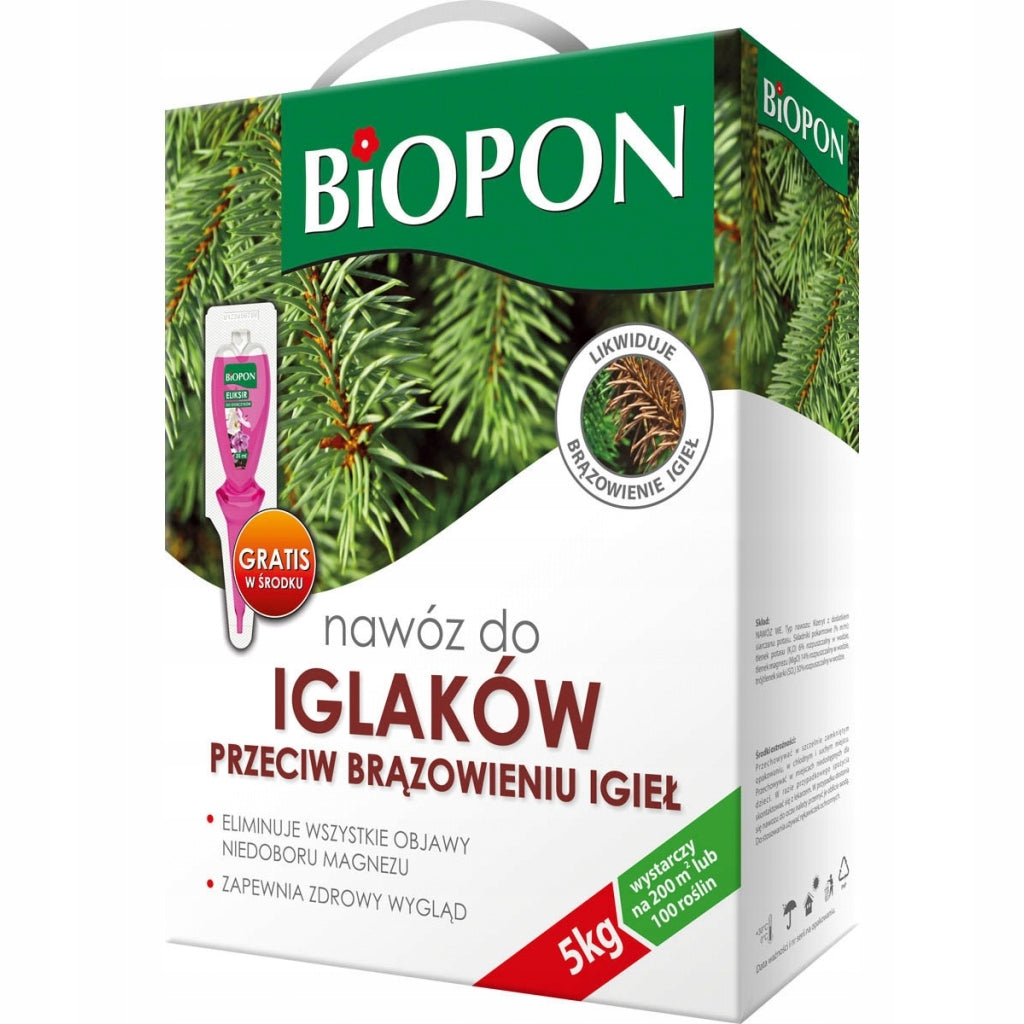 BOPON Anti-browning needle conifers fertilizer Biopon 5 kg Manufacturer code 1123