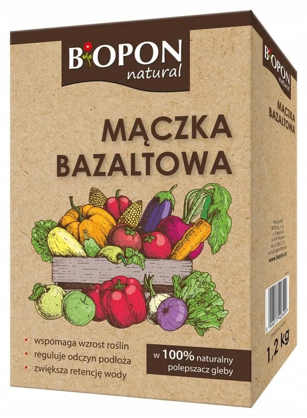 BOPON Basalt meal, 100% natural soil improver Biopon 1,2 kg