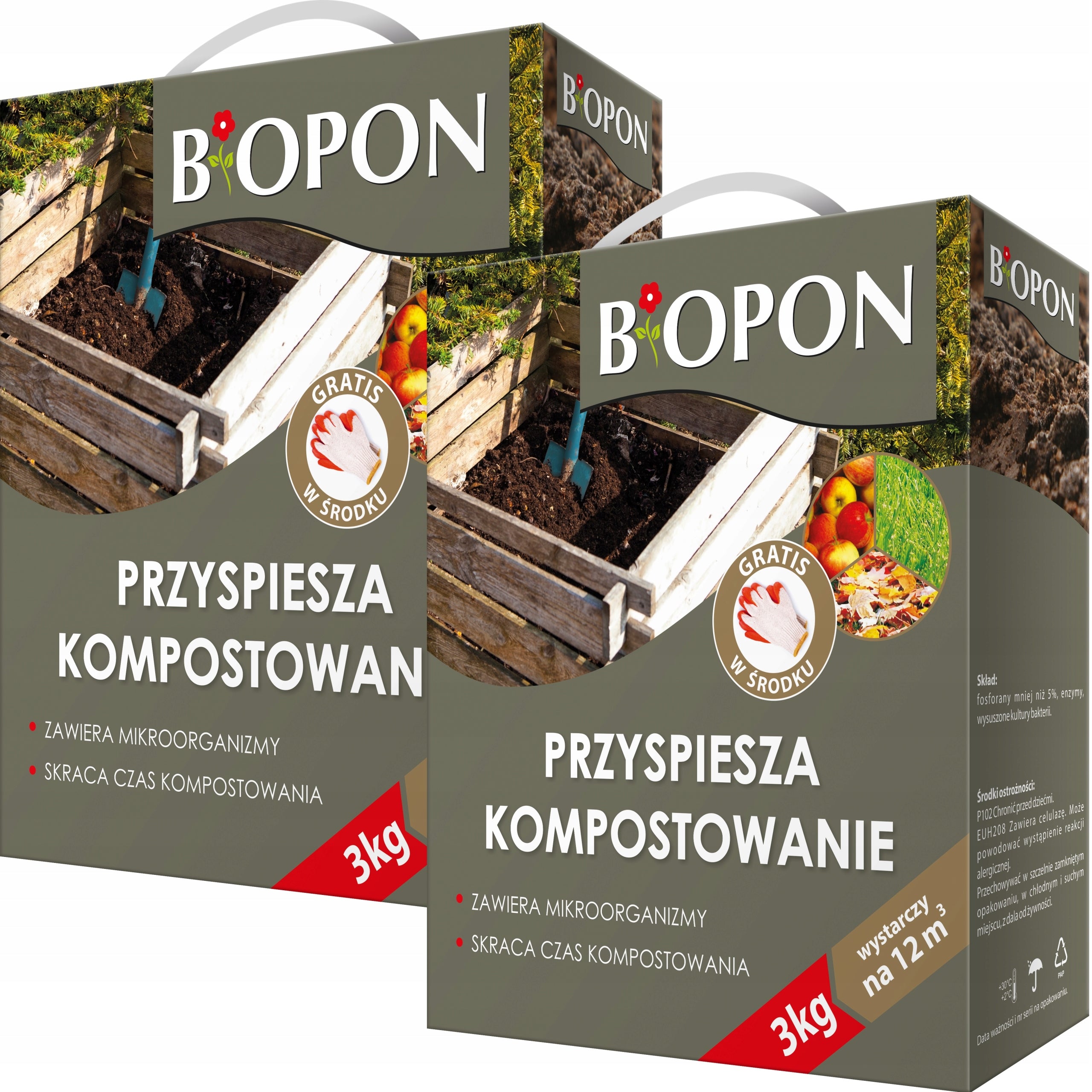 BOPON Composter accelerates composting Biopon 3 kg - 2 PACK