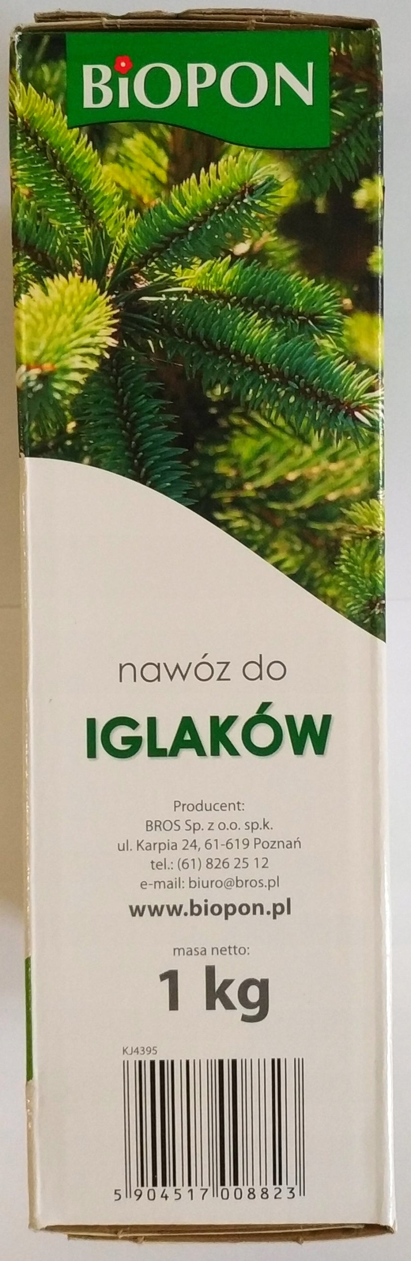 BOPON Granulated fertilizer for conifers Biopon 1 kg per 25m2 Manufacturer Bros