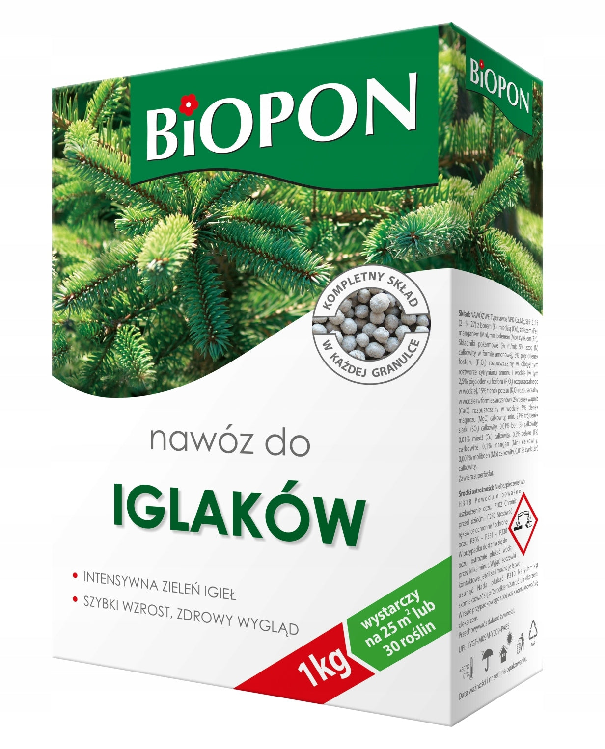 BOPON Granulated fertilizer for conifers Biopon 1 kg per 25m2 Manufacturer code 1052