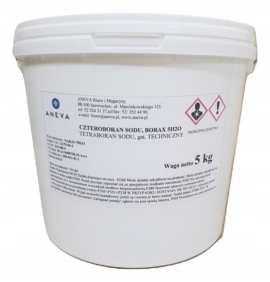 BORAX 5H2O BORAX bucket 5kg 99,9% BEST!!!