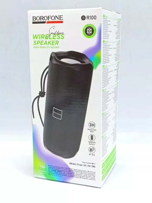 BOROFONE WIRELESS BLUETOOTH SPEAKER BR100 JOY BLACK