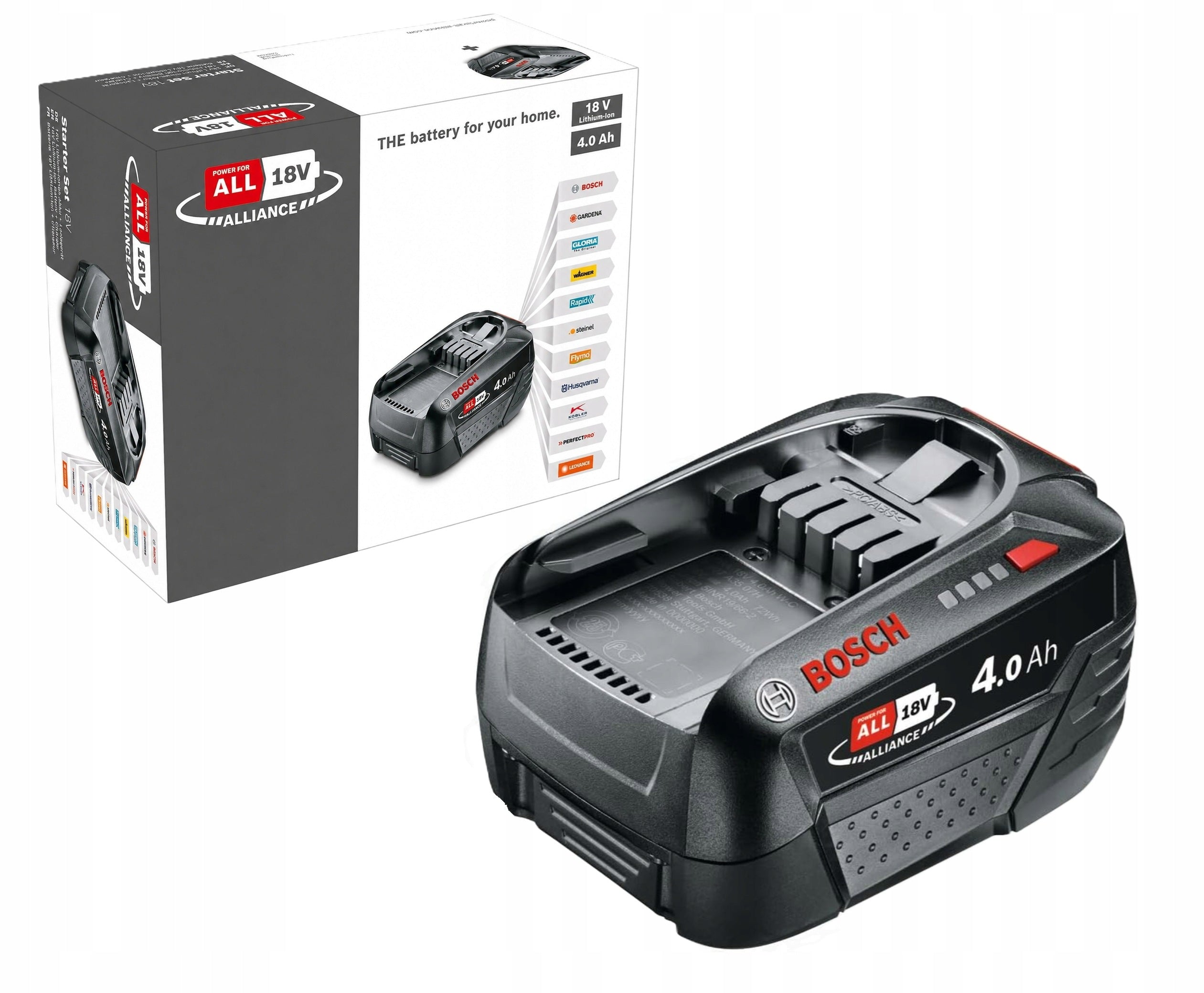 BOSCH 18V 4.0Ah Li-Ion Battery PBA 4Ah 1600A011TB Power for ALL Bosch