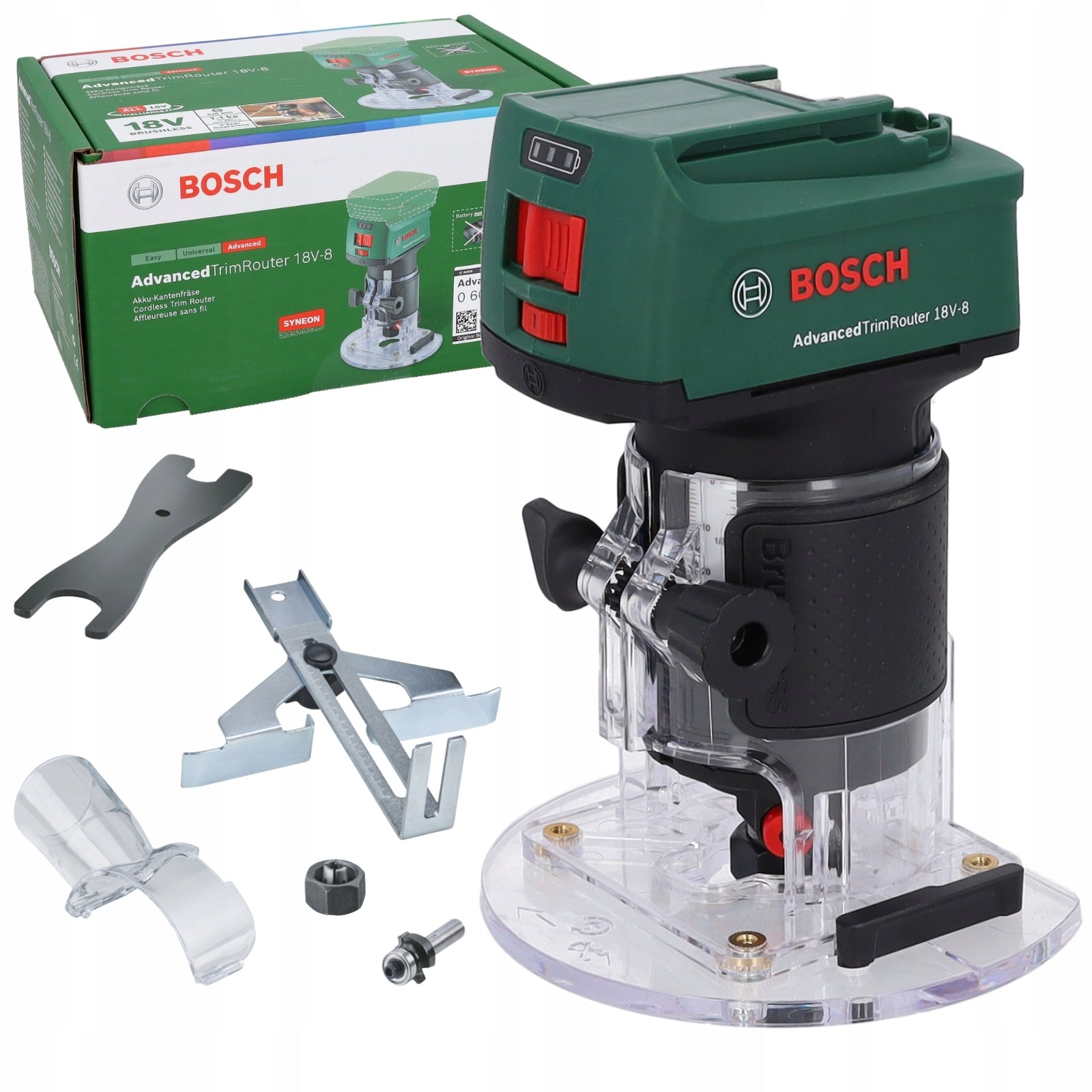 BOSCH AdvancedTrimRouter 18V-8 Cordless 2-in-1 Milling Machine