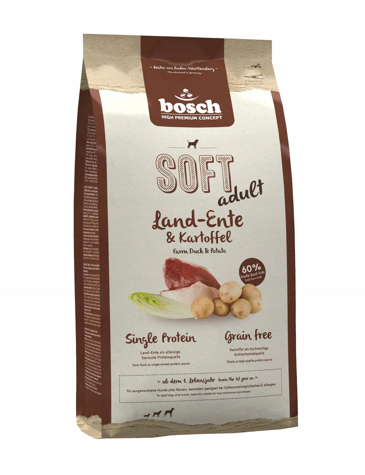 BOSCH Dry Food for Adult Dogs 2,5kg Duck & Potatoes
