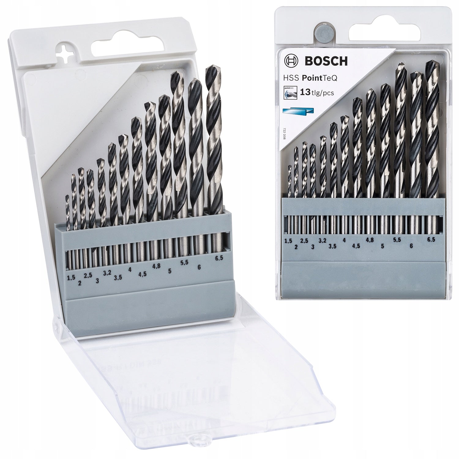 BOSCH HSS PointTeQ METAL DRILL BITS SET OF 13pcs.