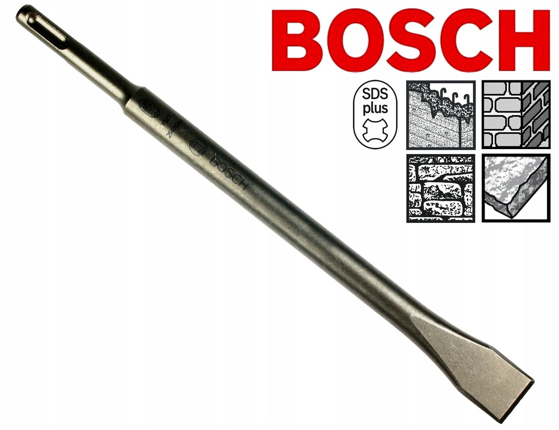 BOSCH ORIGINAL SDS-Plus FLAT CHISEL 20mm/250mm Brand Bosch