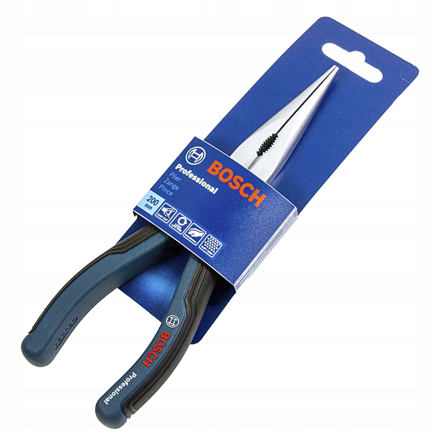 BOSCH STRAIGHT PLIERS WITH TAPERED ENDS 20CM Additional information hardened jaws