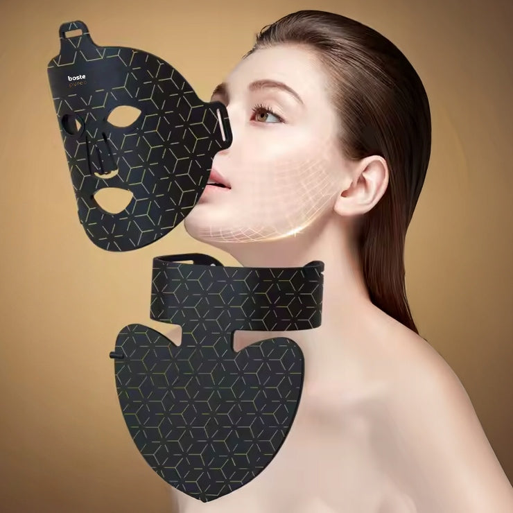 BOSTE ANTI-AGING FACE MASK WITH LED LIGHT 4in1 REGENERATION + REMOTE CONTROL Packaging status original