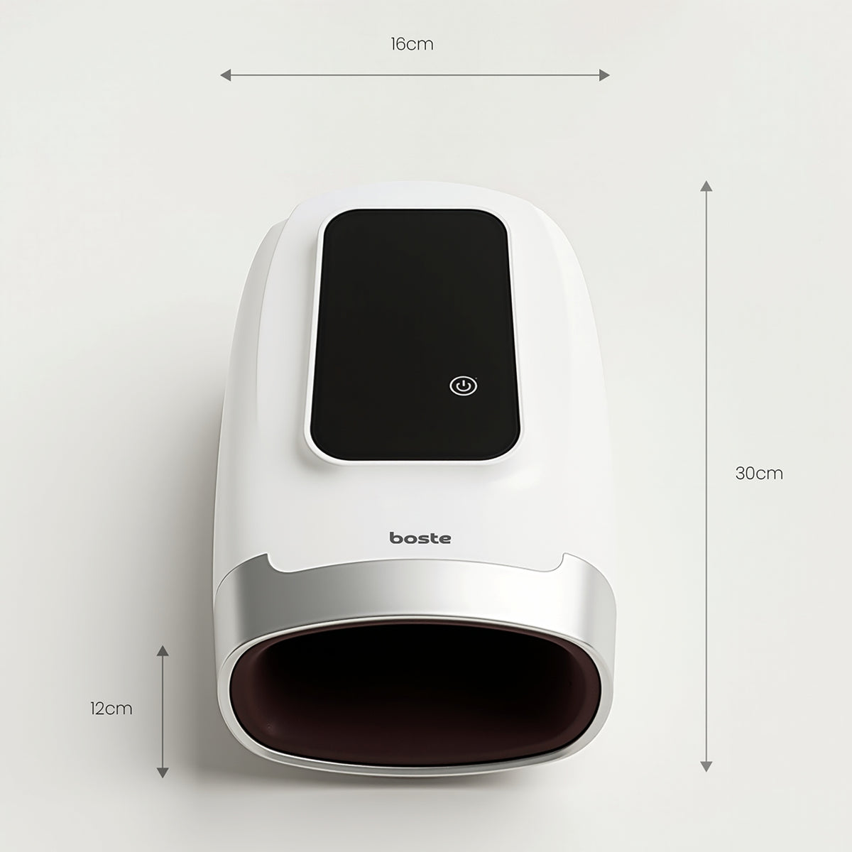 BOSTE CORDLESS WRIST HAND MASSAGER WITH ACUPRESSURE HEATING Manufacturer code PAHM-S8PW