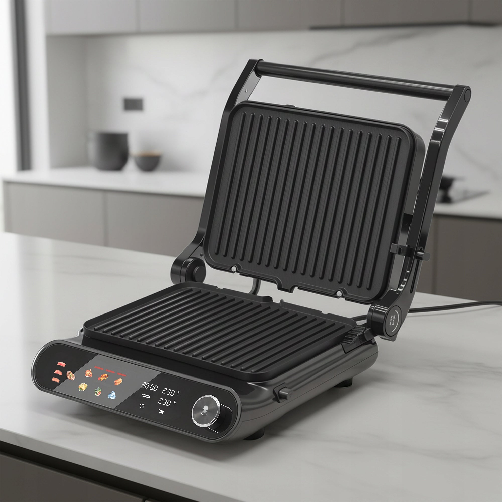 BOSTE ELECTRIC GRILL CONTACT TOASTER HIGH POWER 2200W FOLDING PROBE Power rating 2200 W