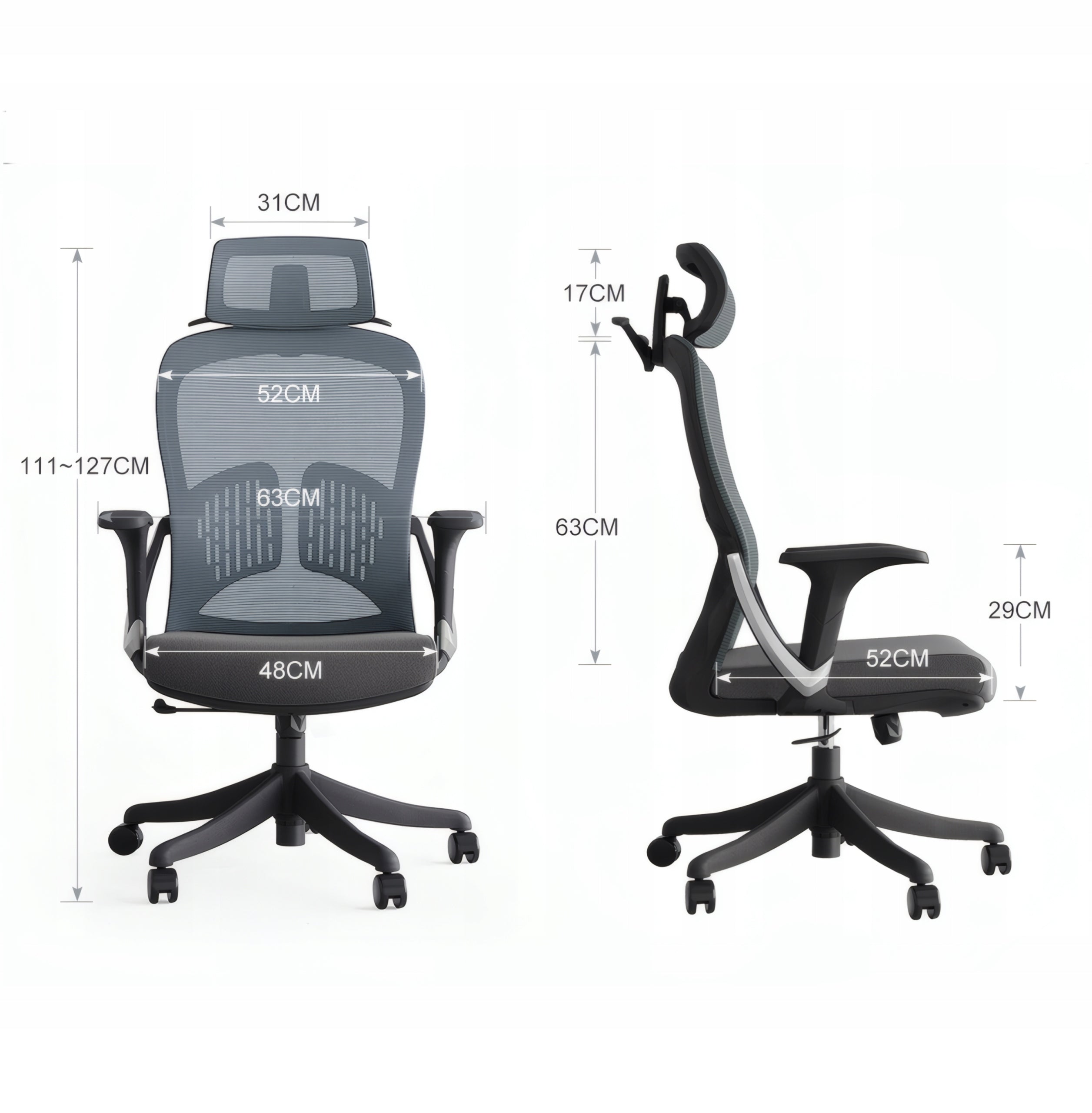 BOSTE ERGONOMIC SWIVEL OFFICE CHAIR DESK CHAIR COMFORTABLE ADJUSTABLE Medical device no