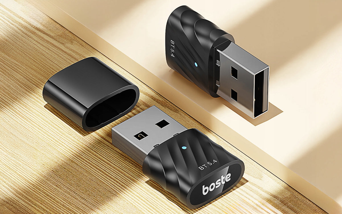 BOSTE MINI BLUETOOTH ADAPTER BT 5.4 RECEIVER TRANSMITTER FOR COMPUTER A2DP Packaging status original