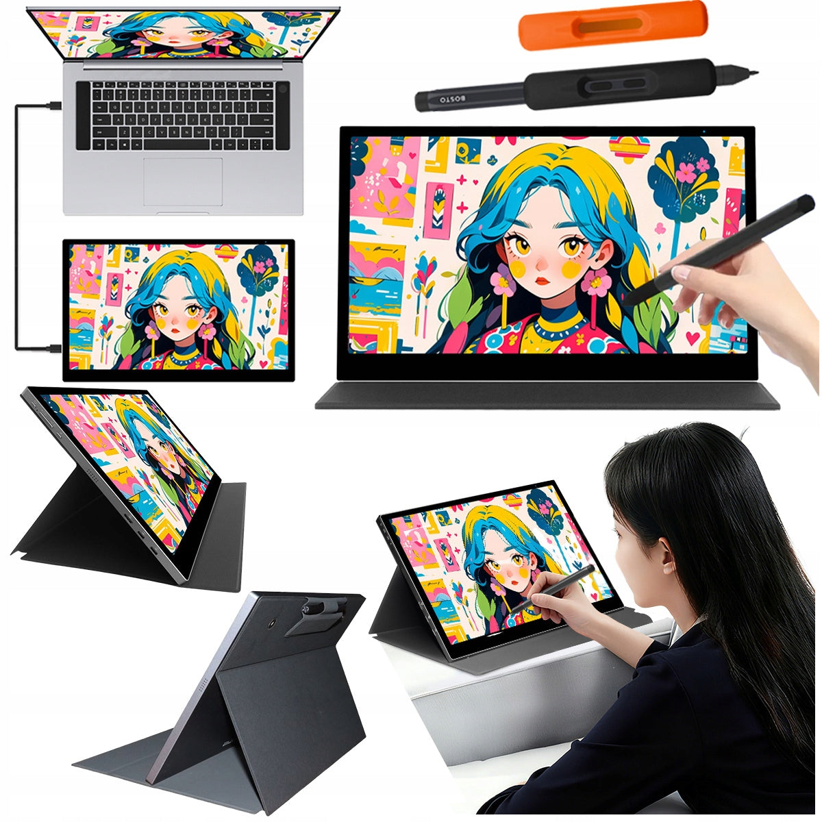 BOSTO P160 Professional Graphics Tablet 1920x1080 15,6″ pen 16384