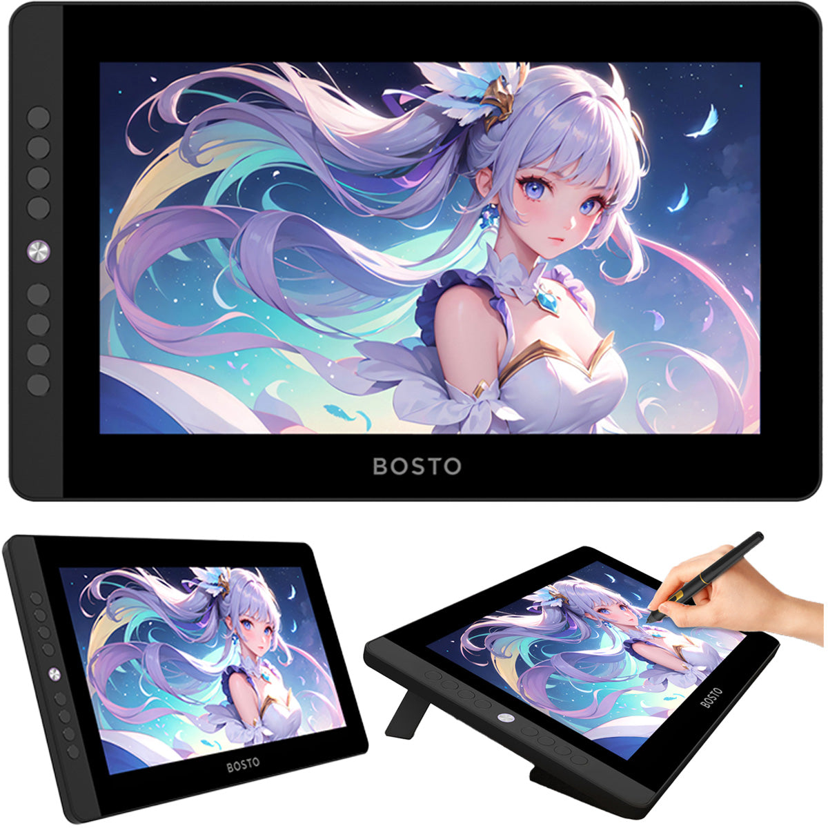 BOSTO Professional Graphics Tablet Movsketch 13 OLED Touch Screen