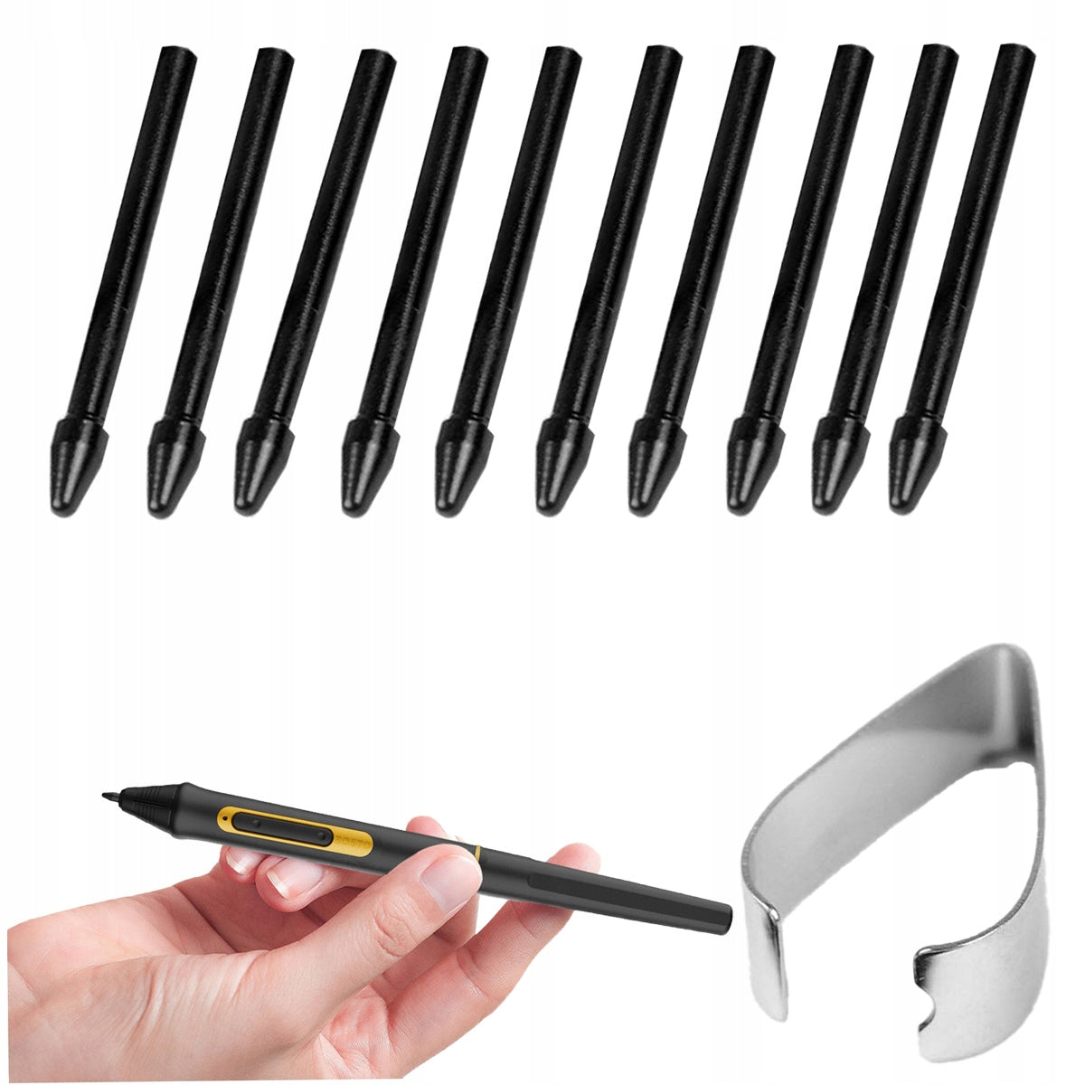 BOSTO Replacement Pen Tips W10 for Tablet 10x + Replacement Device Batteries included no
