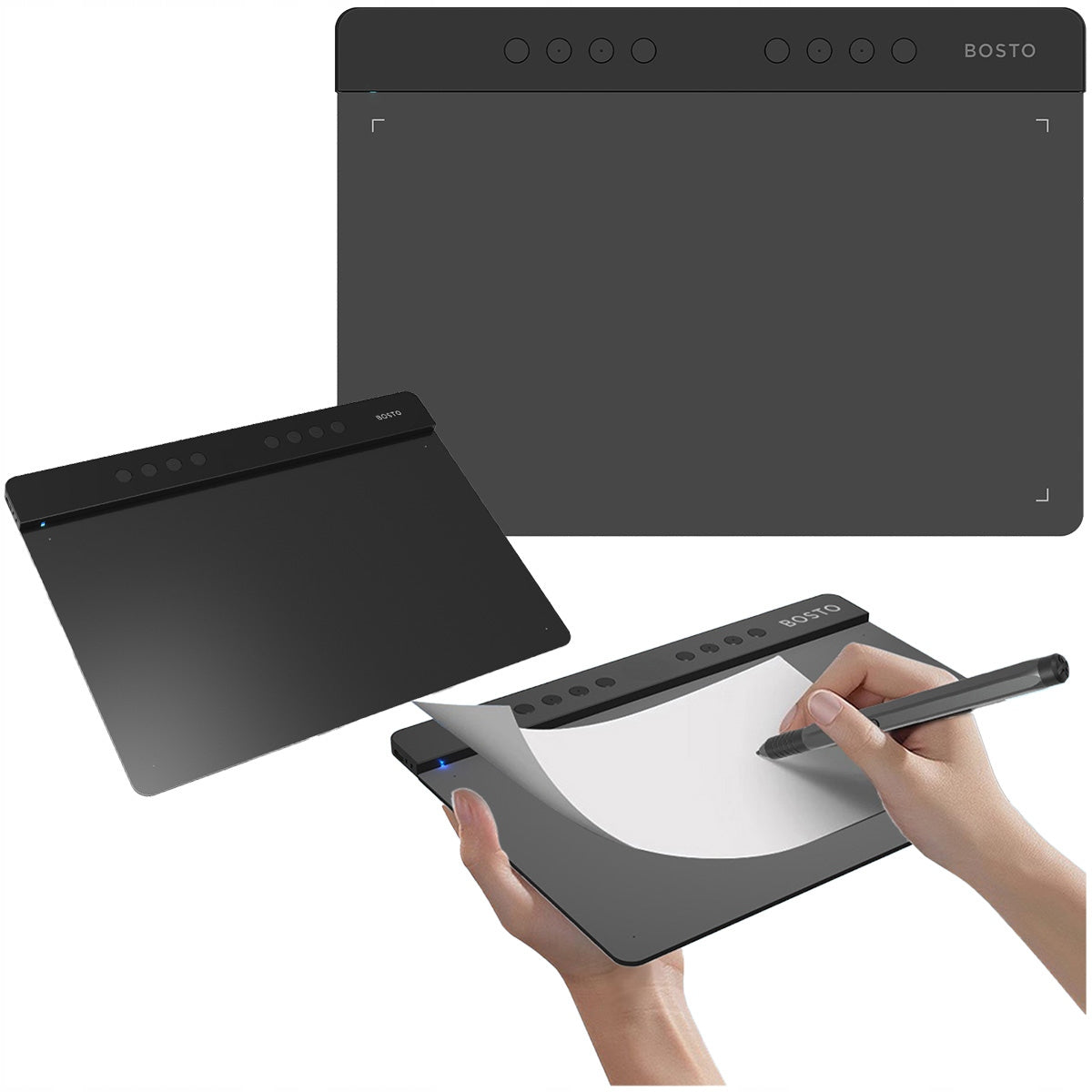 BOSTO T1060K Pen Graphics Tablet 5080 LPI PROFESSIONAL for Graphics Model T1060K