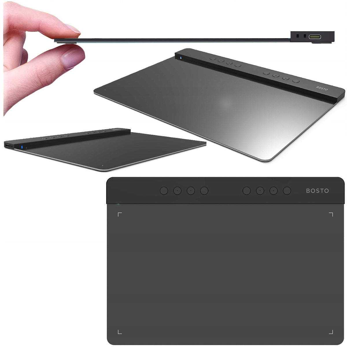 BOSTO T1060K Pen Graphics Tablet 5080 LPI PROFESSIONAL for Graphics