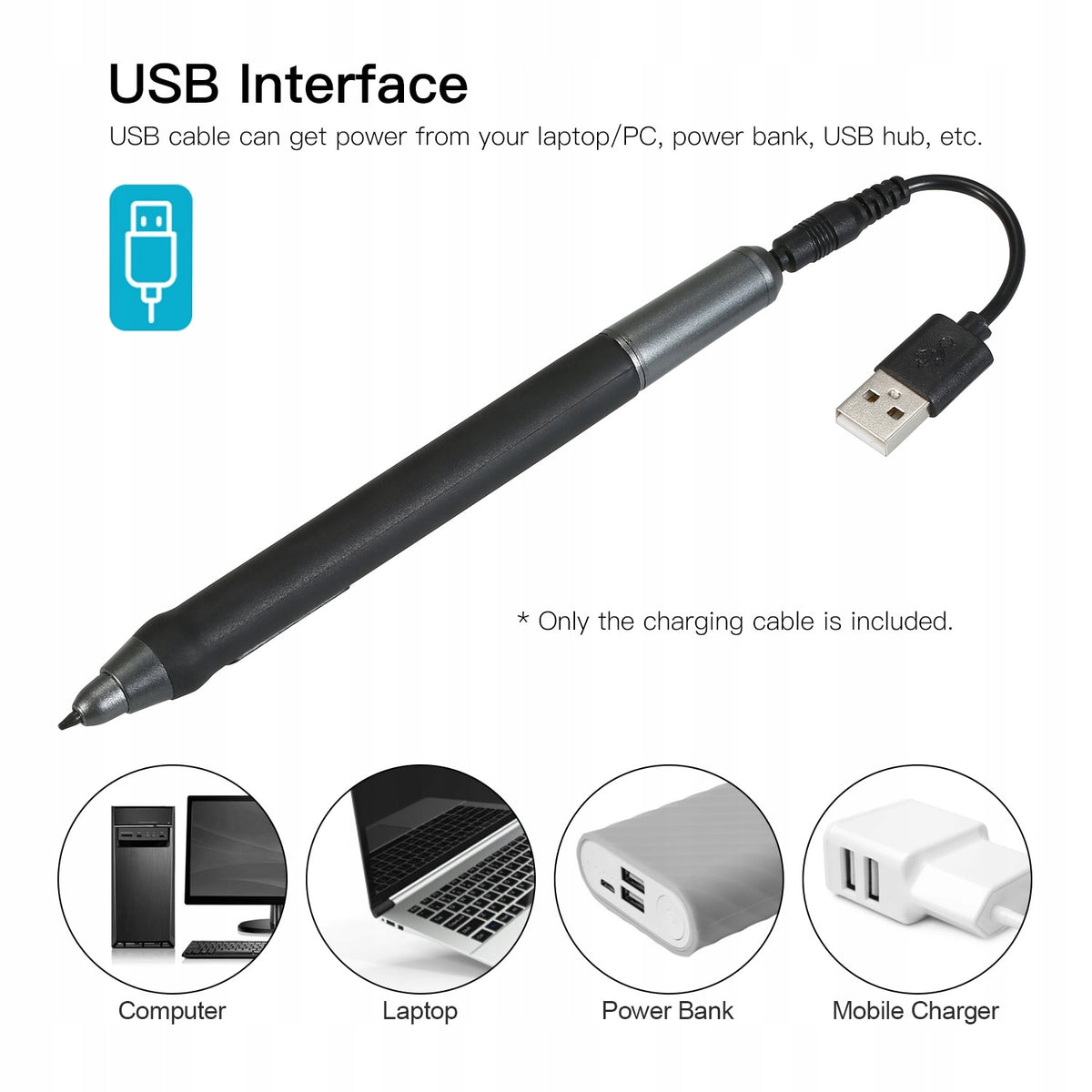 BOSTO UGEE Huion Wacom for stylus adapter USB charger Manufacturer code TOMOS3417