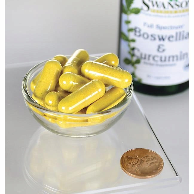 BOSWELLIA AND TURMERIC boswellia SWANSON Packaging status original