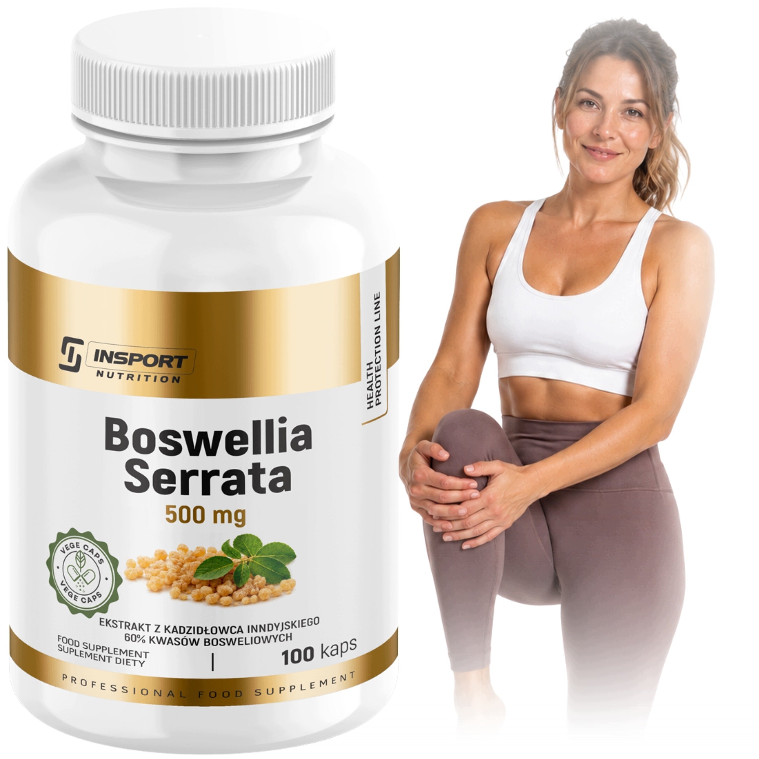 BOSWELLIA SERRATA Boswellia Indian 100 kap JOINTS BONES | INSPORT
