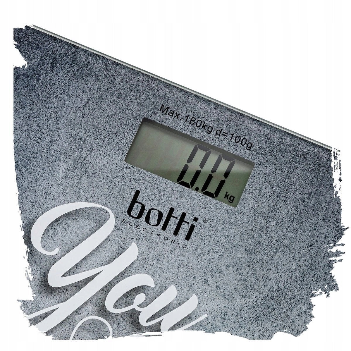 BOTTI Bathroom scale Personal up to 180kg 28x28cm Brand Botti