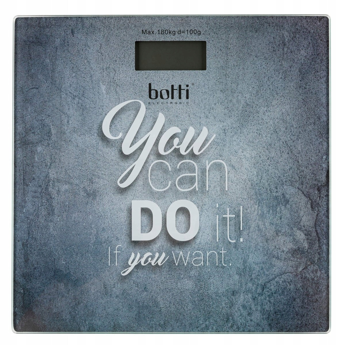 BOTTI Bathroom scale Personal up to 180kg 28x28cm