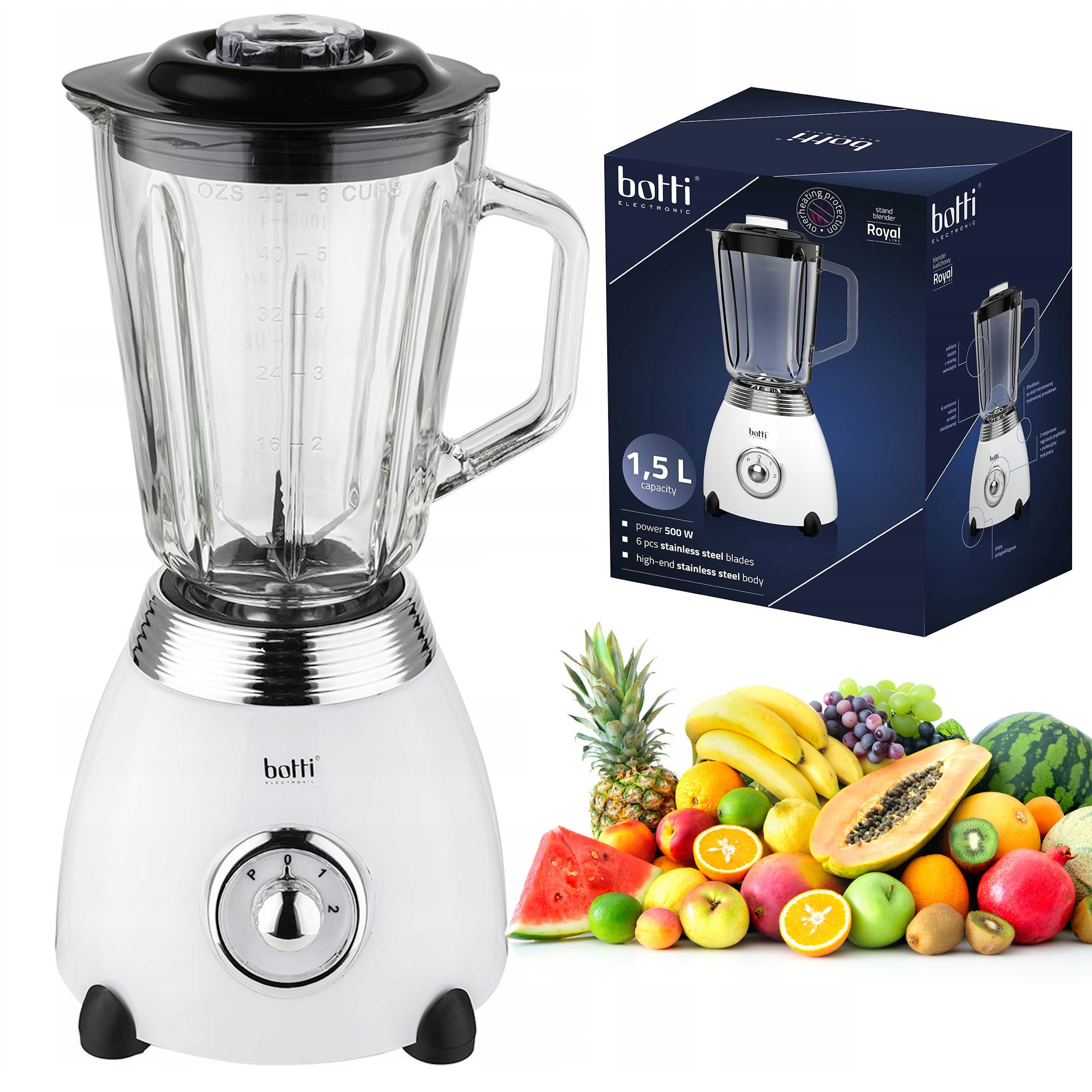 BOTTI ROYAL 1,5 L 500 W CUP BLENDER