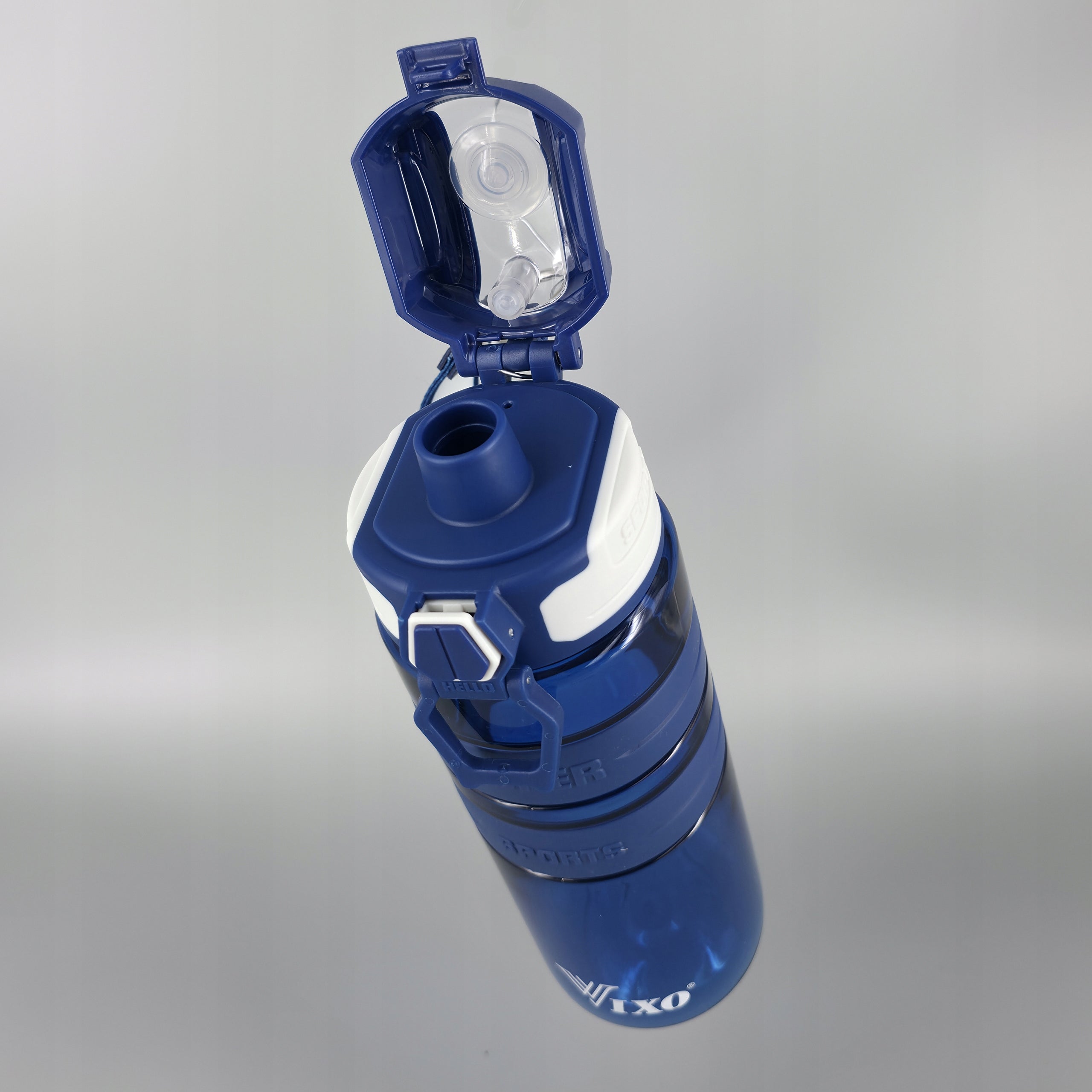 BOTTLE 500ML BPA FREE FOR BIKE TRITAN SEALED WITH SPORTS MEASURING CUP Color blue