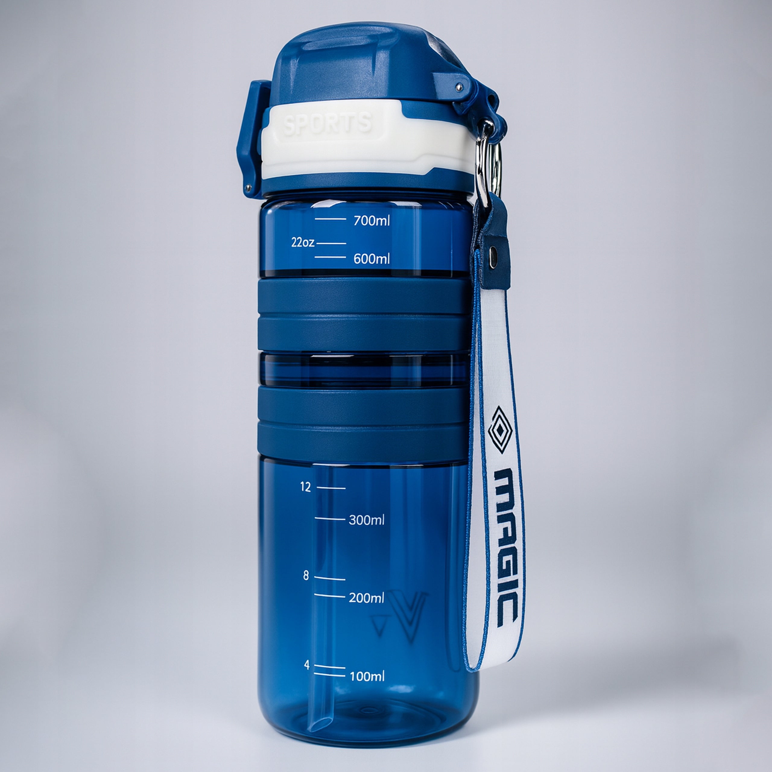 BOTTLE 700 ML BPA FREE FOR WATER TRITAN SEALED WITH SPORTS MEASURING CUP Brand VIXO