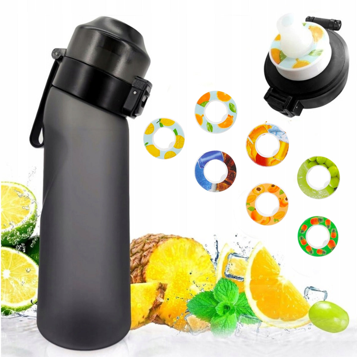 BOTTLE AIR WATER REHYDRATE 650ML + 7 CAPSULES – Healthy and low calorie!