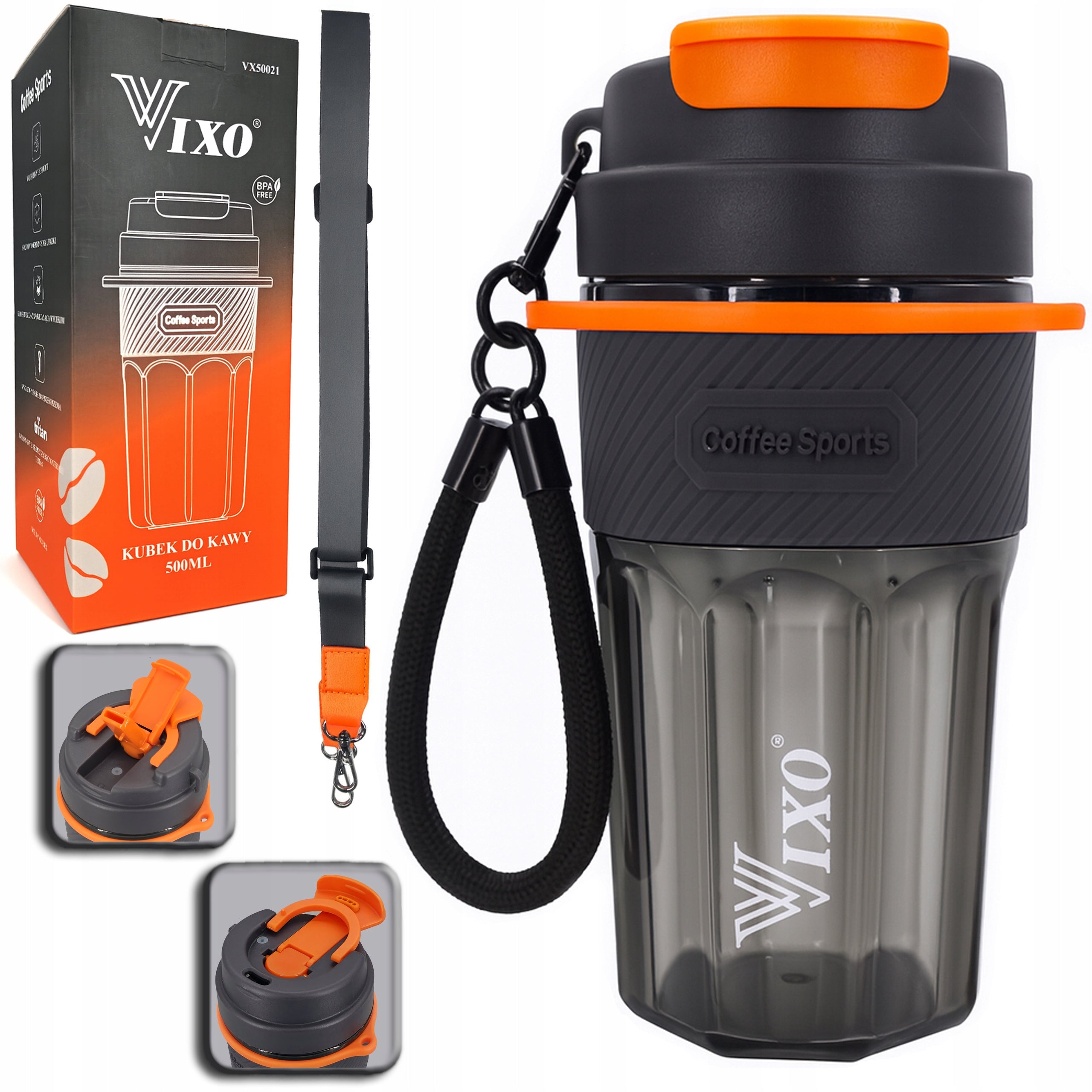 BOTTLE CUP TRITAN PREMIUM 500ML FOR COFFEE WATER TEA BPA FREE