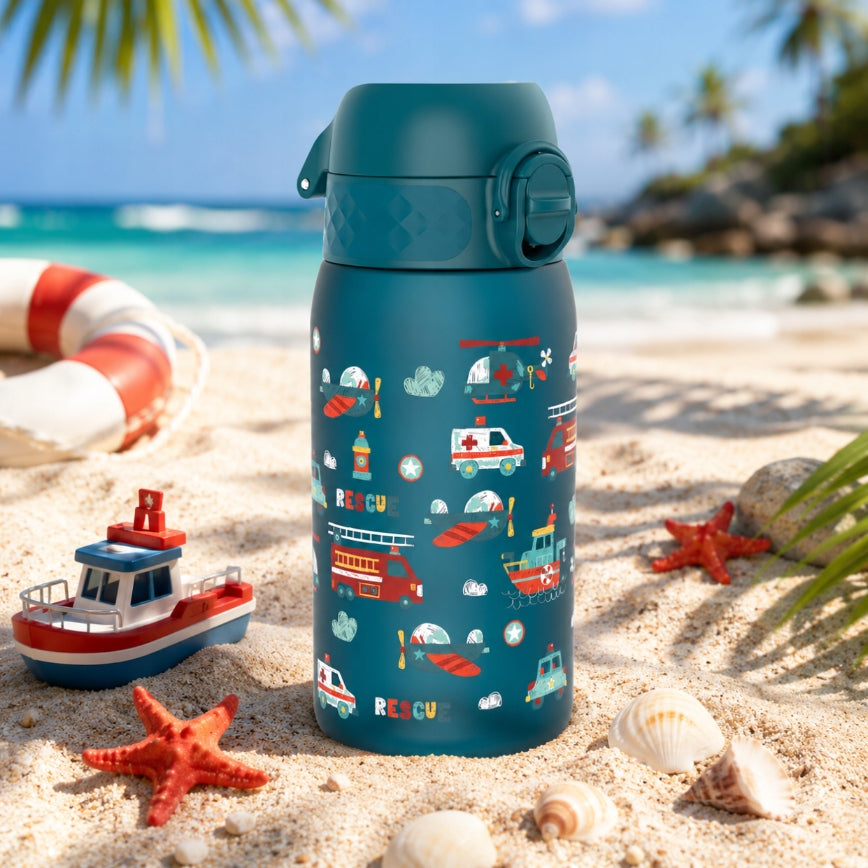 BOTTLE FOR CHILDREN SCHOOL KINDERGARTEN SEALED LIGHT CARS ION8 0,35 L 350 ml Packaging status original