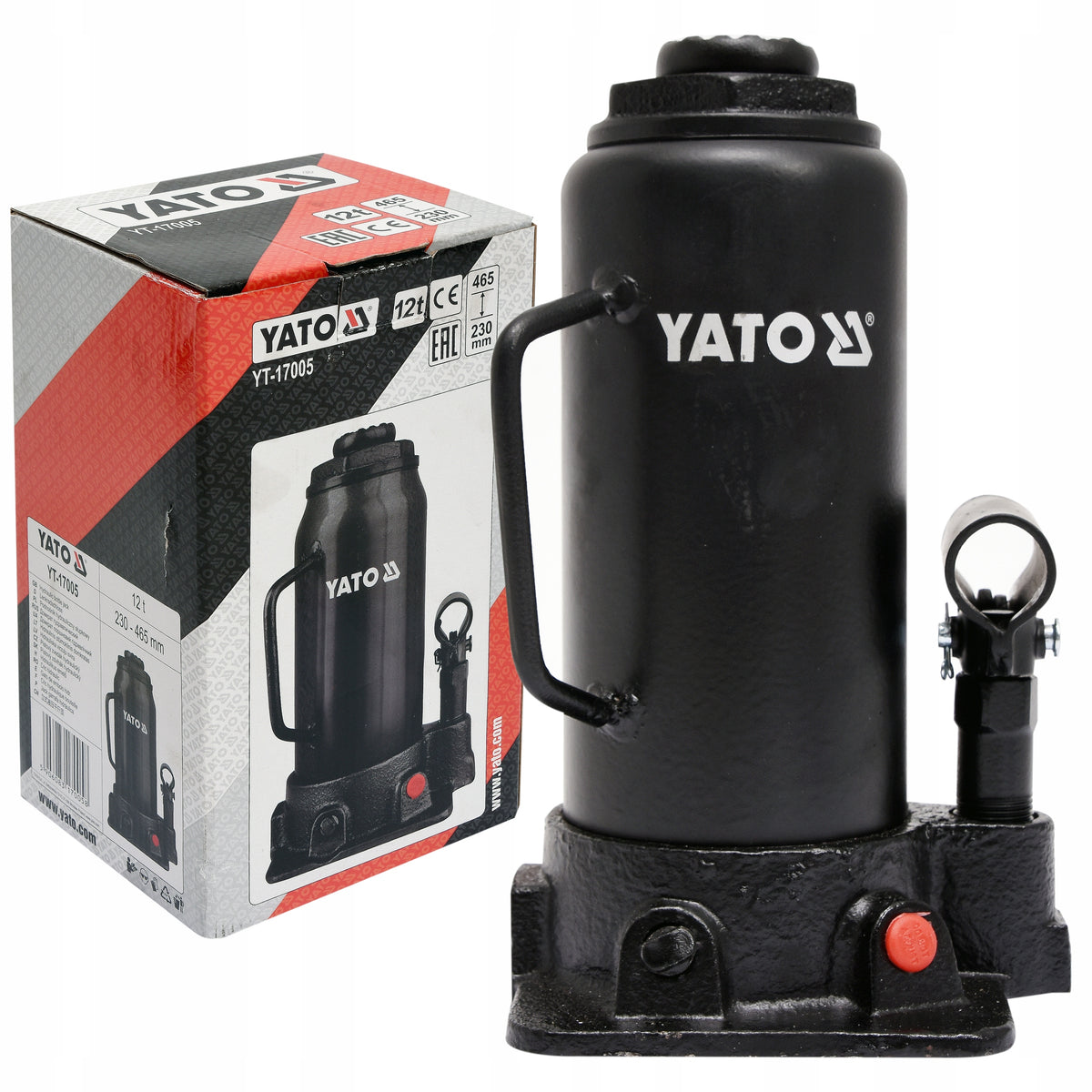 BOTTLE LIFT CAR POST HYDRAULIC JACK 12 TONS YATO
