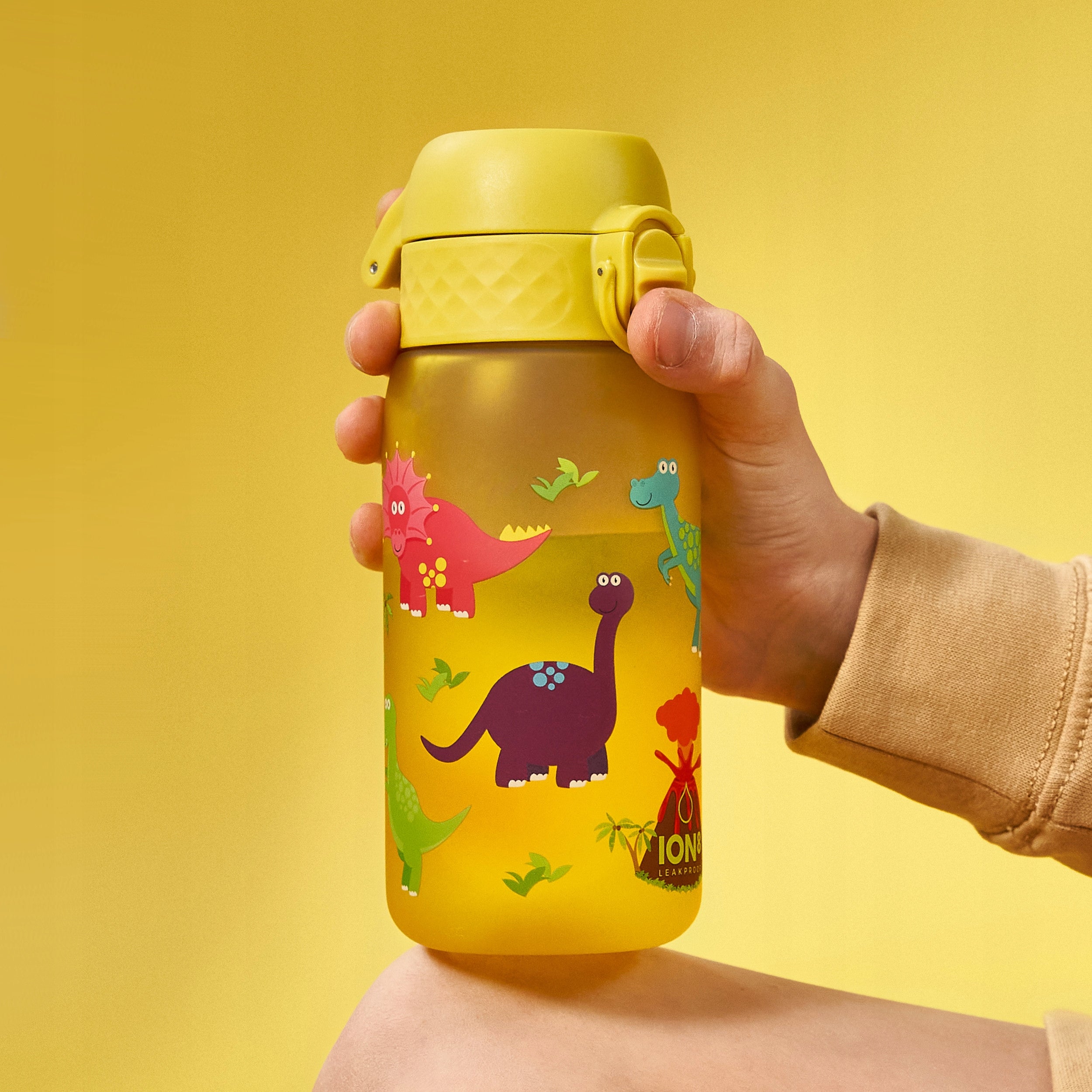 BOTTLE - SHORT MOUTHPIECE DINO DINOSAURS T-REX VOLCANO ION8 0,35 L 350 ml Packaging status original