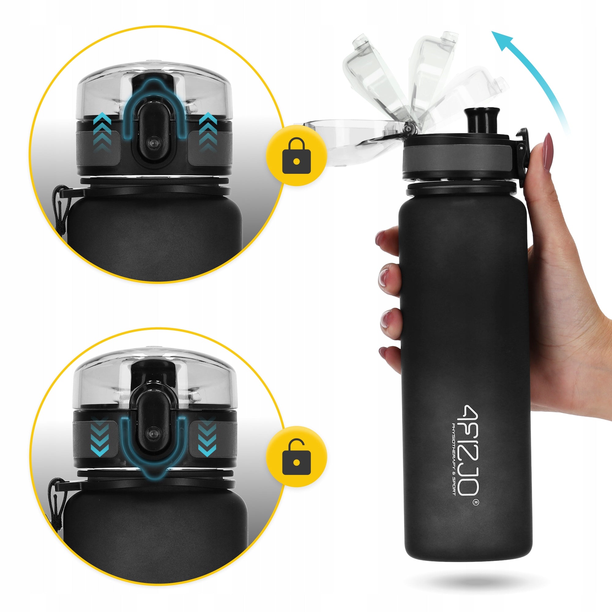 BOTTLE WATER BOTTLE DRINK TRITAN LEAKPROOF SPORTS WITH GRADUATION 650 ml EAN (GTIN) 5905973403733