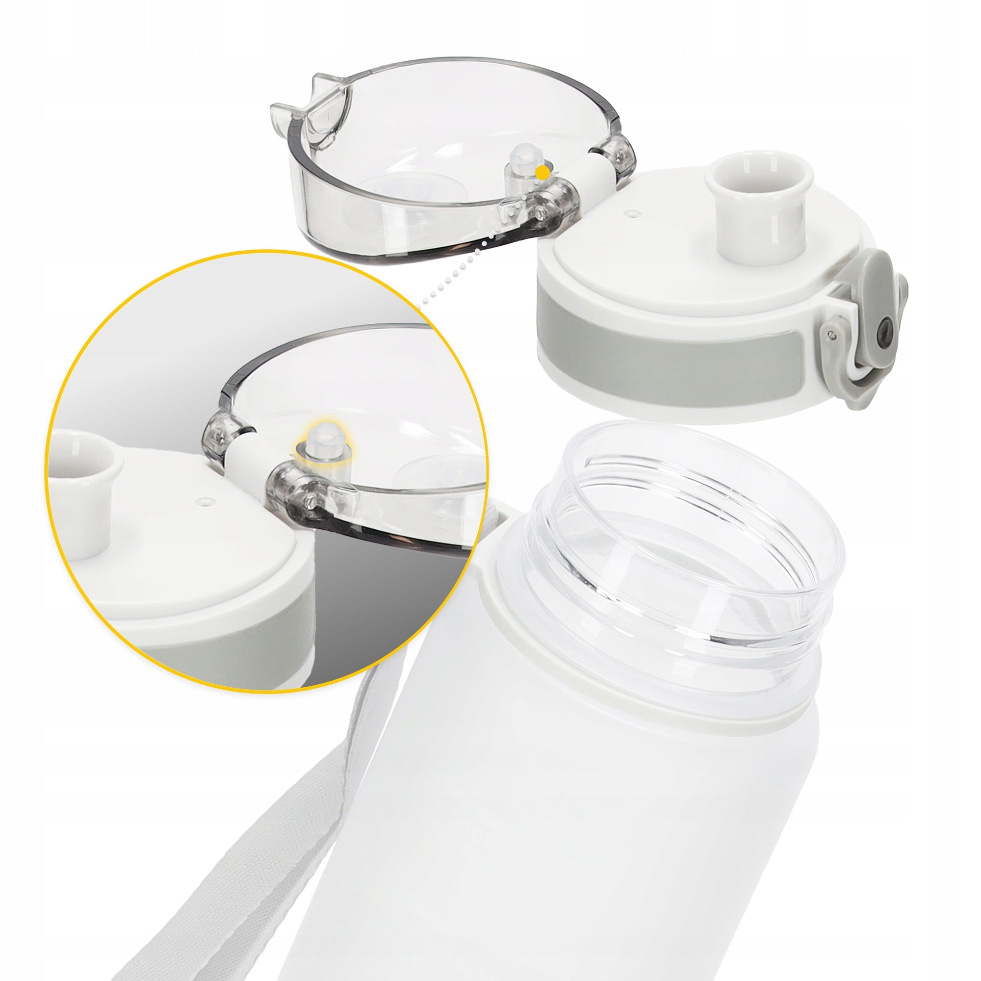 BOTTLE WATER BOTTLE DRINK TRITAN LEAKPROOF SPORTS WITH GRADUATION 650 ml Kind water bottle