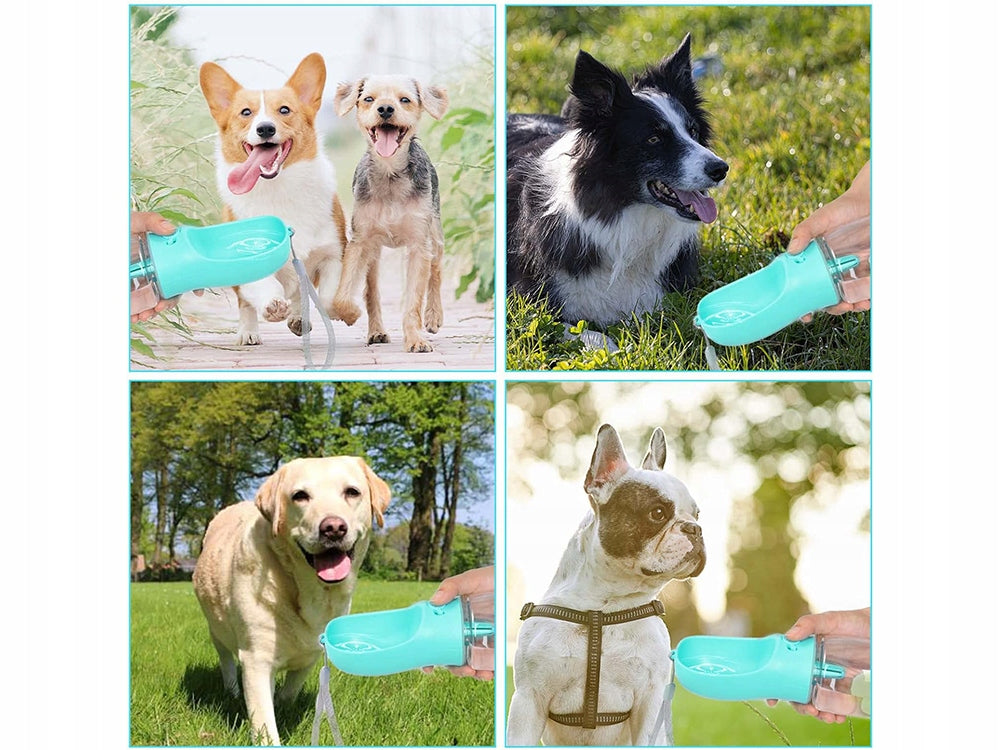 BOTTLE WATER BOWL PORTABLE DOG DRINKER FOR HIKING WALK 380ml Capacity 0.38 l