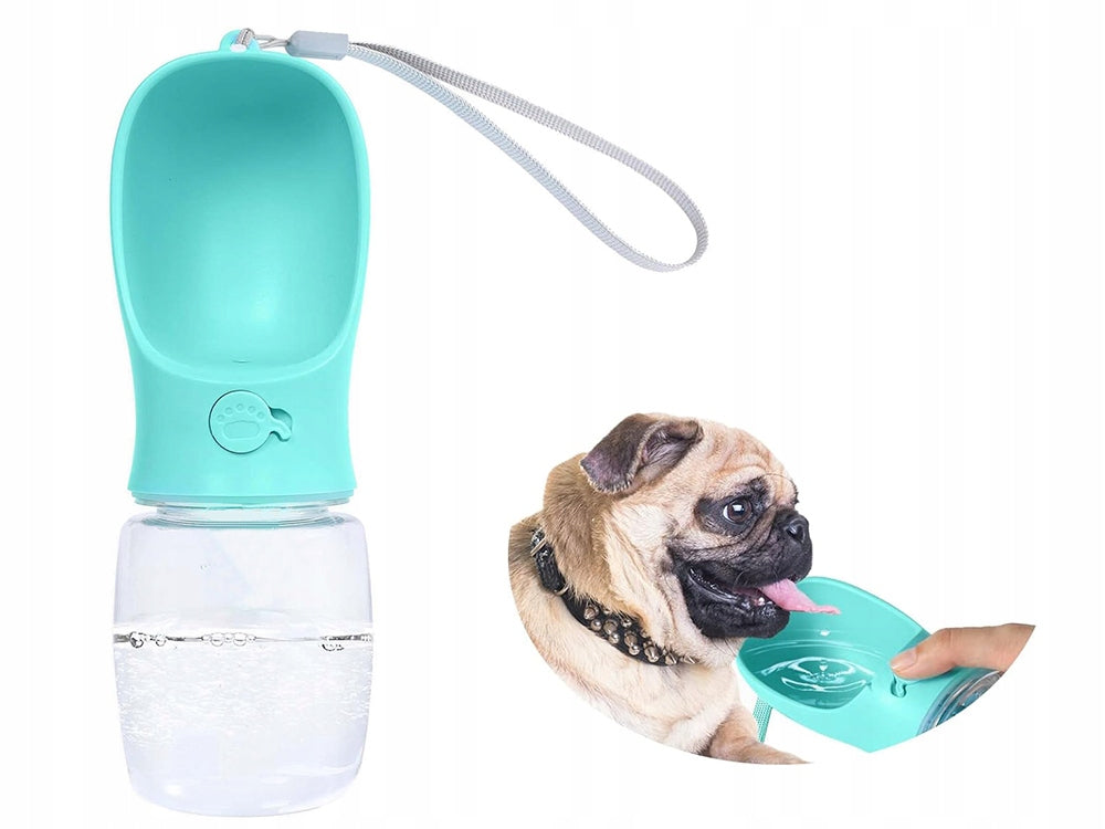 BOTTLE WATER BOWL PORTABLE DOG DRINKER FOR HIKING WALK 380ml Packaging status original