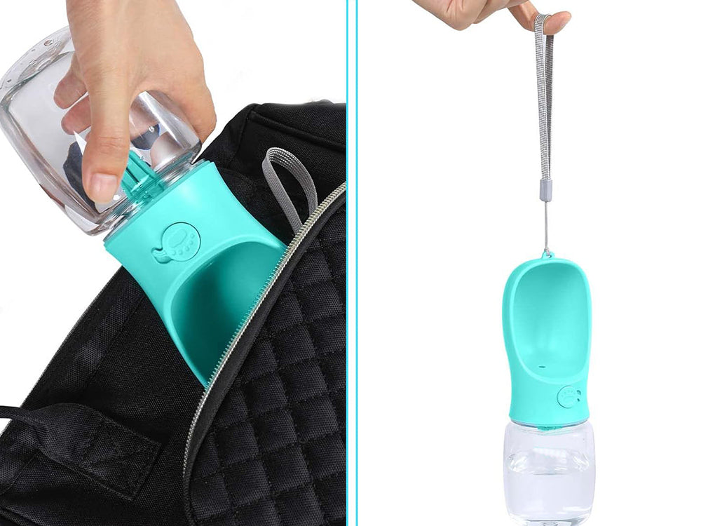 BOTTLE WATER BOWL PORTABLE DOG DRINKER FOR HIKING WALK 380ml Product weight with unit packaging 0.138 kg